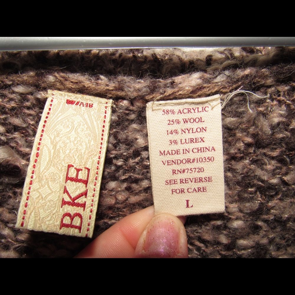 BKE Sweater Brown Multi, L - Picture 4 of 5